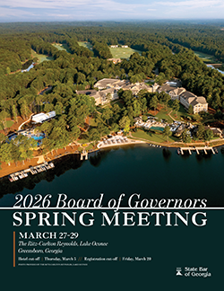 Cover of Spring Meeting brochure featuring The Ritz-Carlton Reynolds, Lake Oconee