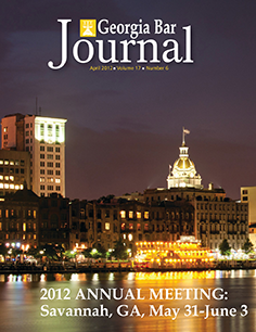 April 2012 Georgia Bar Journal Cover