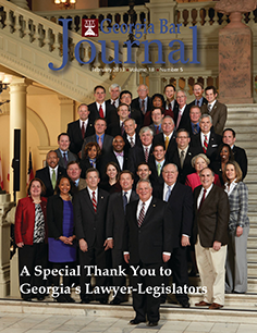 February 2013 Georgia Bar Journal Cover