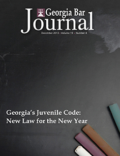 December 2013 Georgia Bar Journal Cover