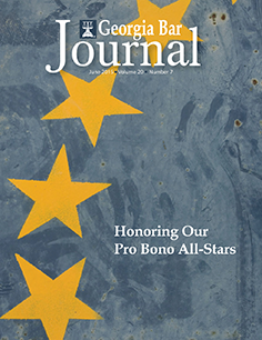 June 2015 Georgia Bar Journal Cover